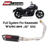 VULCAN S650 650s Motorcycle Exhaust Muffler For Kawasaki Vulcan S 650 Front Pipe Exhaust Full System