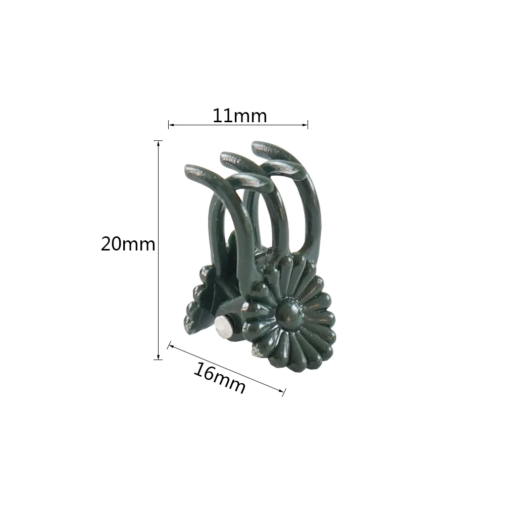 30-1000PCS 5-Claw Green Phalaenopsis Orchid Plant Clips Adjustable Clamp for Climbing Flower Support Stem Fixed to Stakes