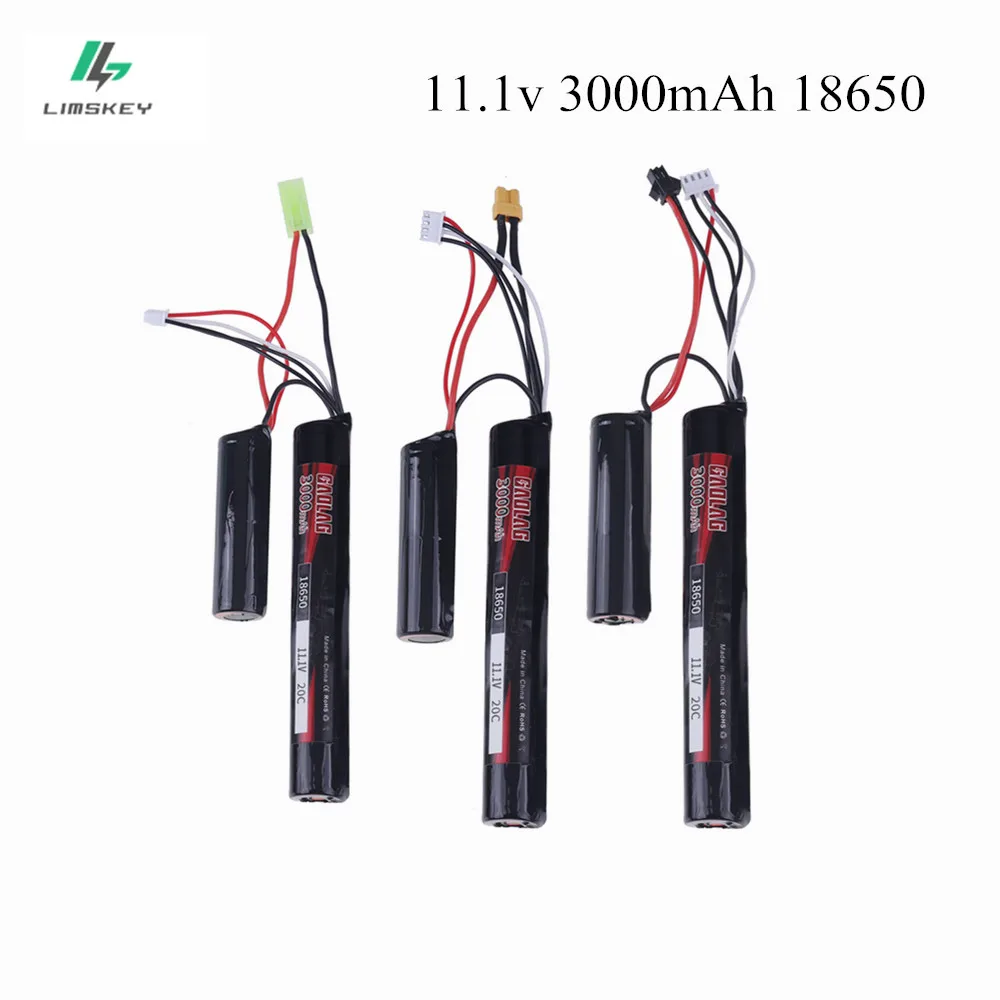 Rc Lipo Batteria 11.1V 3000Mah 20C 2 Celle Akku Mini Airsoft Gun Batteria Modello Rc