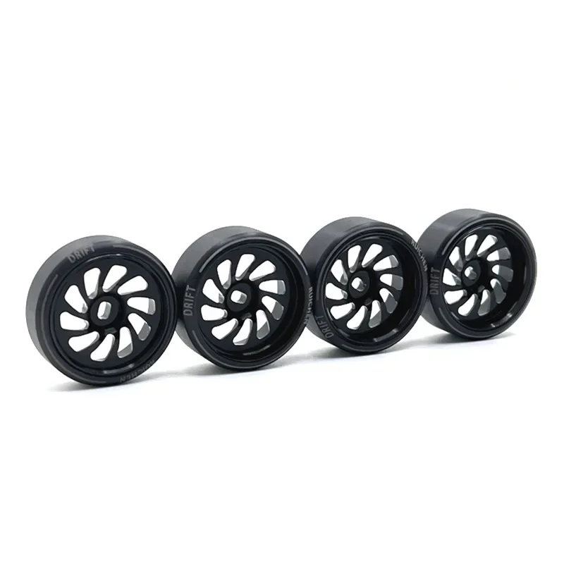 

27mm Metal Drift Wheel Tire WLtoys KYOSHO Mosquito 1/28 RC Car Spare Parts Upgrade and Modification