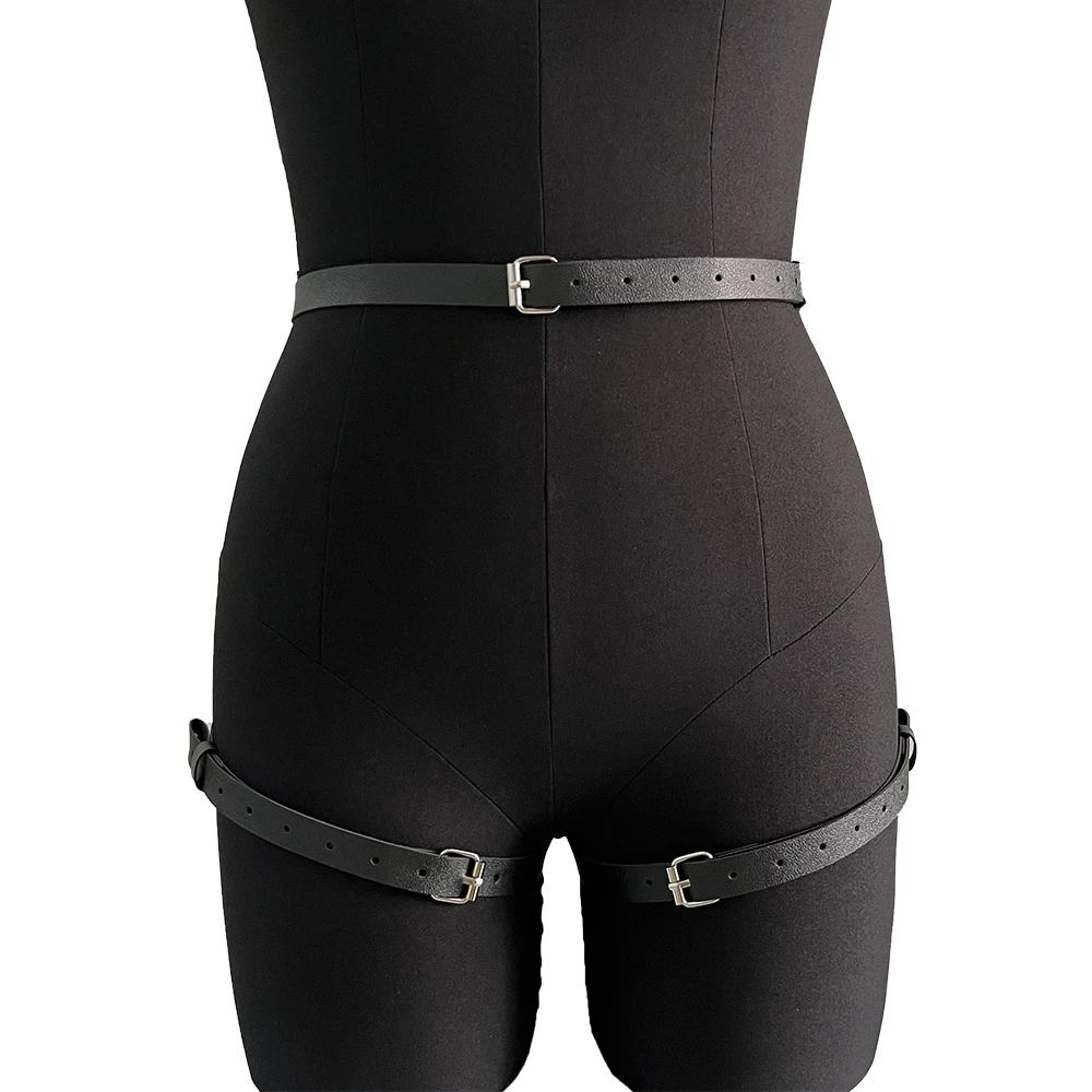 Sexy Leg Garter Body Harness Bondage Belts Women Leather Underwear Suspenders Straps Stockings Sword Belt Leather garter belt garter belt leather lingerie accessories leather belt