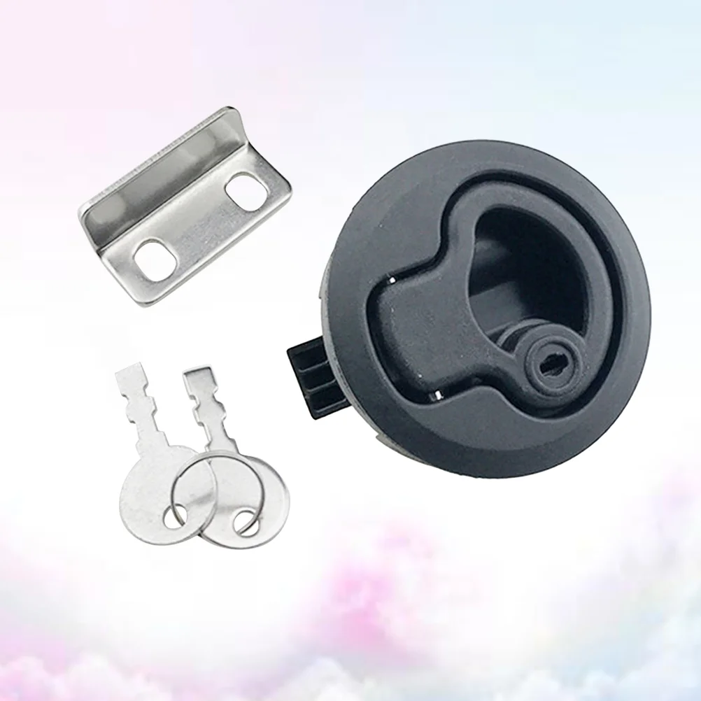 

Door Latch Gate Marine Key Locking Hardware Boat Flush Pull Hasp RV for The Doorlatch