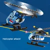655Pcs City Police Catch Bank Robber Sets Building Blocks SWAT Vehicle Helicopter Policeman Thieves Figures Bricks Toys Children 4