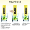 High Accuracy 0.01 LCD Digital PH Meter Tester for Water Food Aquarium Pool Hydroponics Pocket Size PH Tester Large LCD 0-14 PH 5