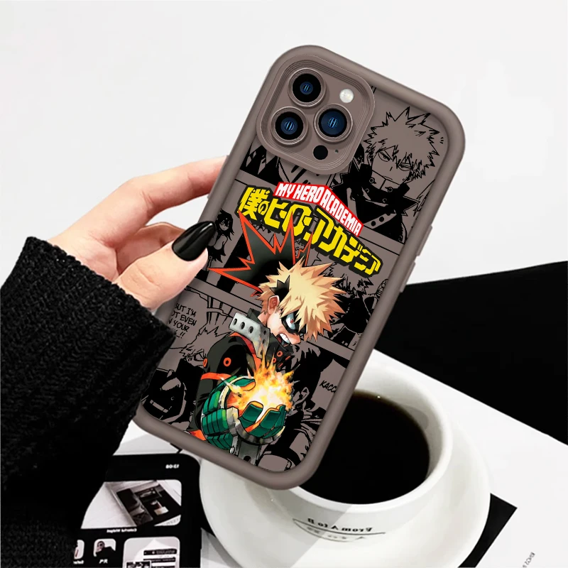 thumbnail image 1 of My Hero Academia-Funda de teléfono con escalera de Ojos de Anime para Apple, iPhone 15, 14, 13, 12, 11, XS, XR, X Pro Max Plus, 1 of 5