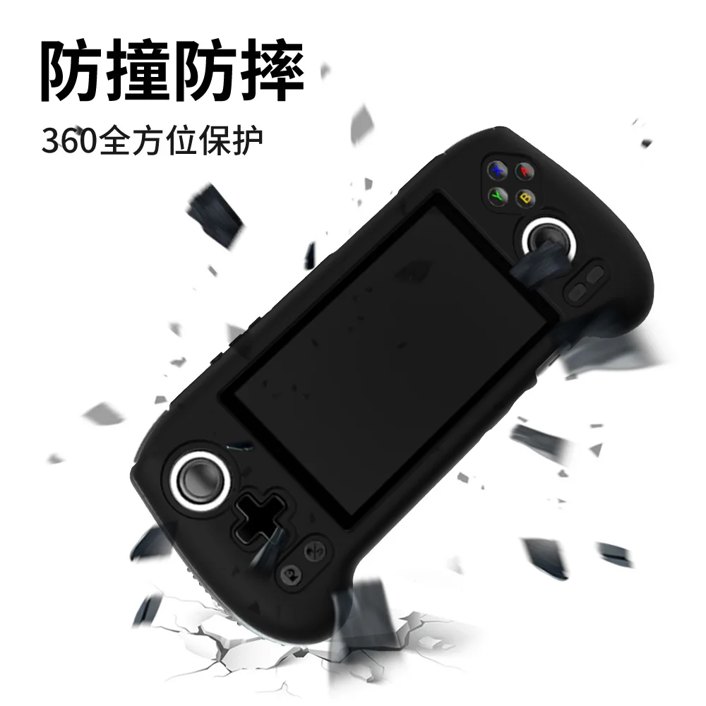 ANBERNIC RG557 クリアパープル TPU保護ケース付き For Anbernic RG557 TPU Case Crystal Clear Soft Protective