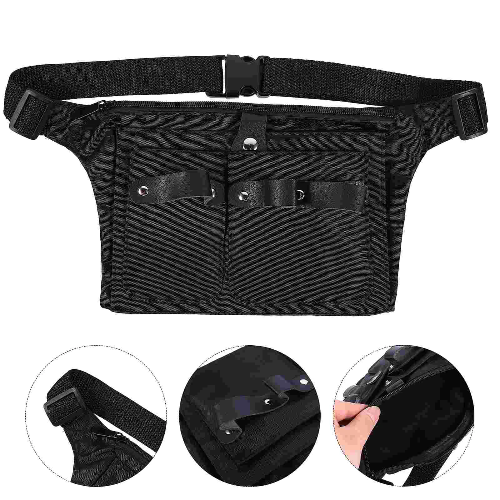 Haircut Storage Fanny Pack Tool Belt Pouch Hairdressing Scissors Bag Holder mic belt microphone holder pack carrier adjustable pouch fitness instructors microphone holder