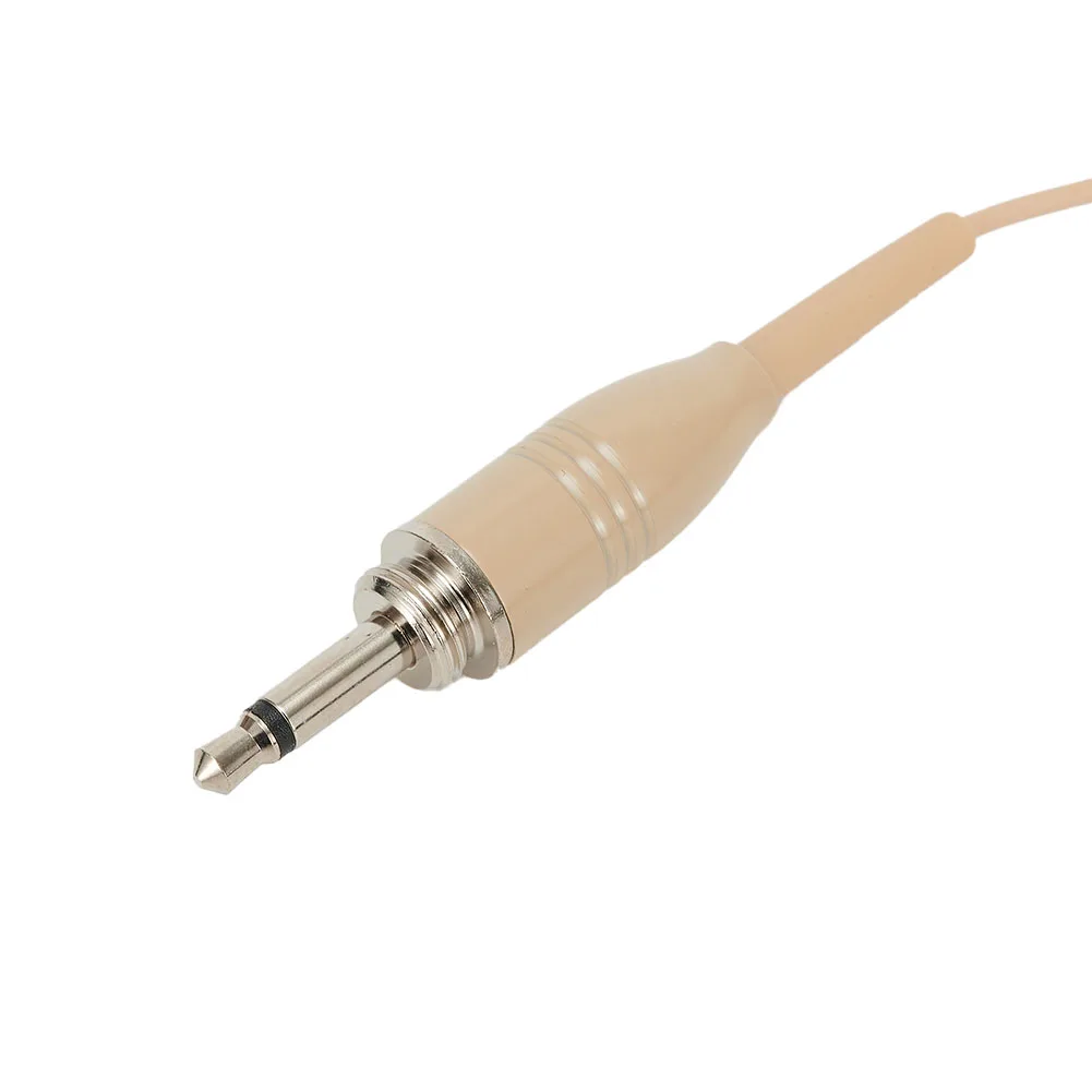 Professional Adjustable Headset Omnidirectional Beige Single Earhook Headset Mic Headworn Microphone 3.5mm 3 Pin 4 Pin XLR Plug