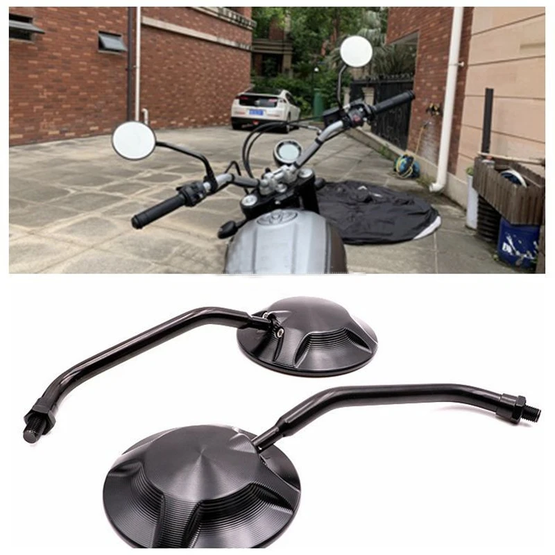 Specchi Retrovisori Universali Per Moto Cnc Per Ducati Scrambler 800 1100 Per Bmw R Nine T Pure Per Benelli Tnt 600 Leoncino
