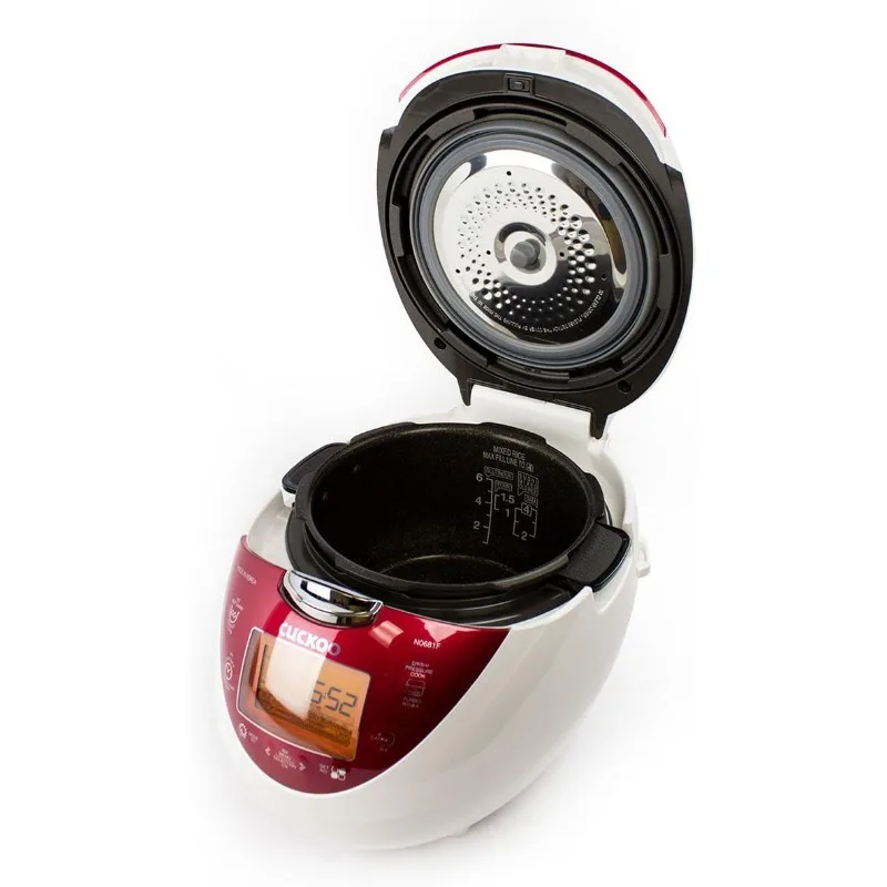 Cuckoo CRP-N0681F 6 Cups Electric Rice Cooker, 110v, Red 4