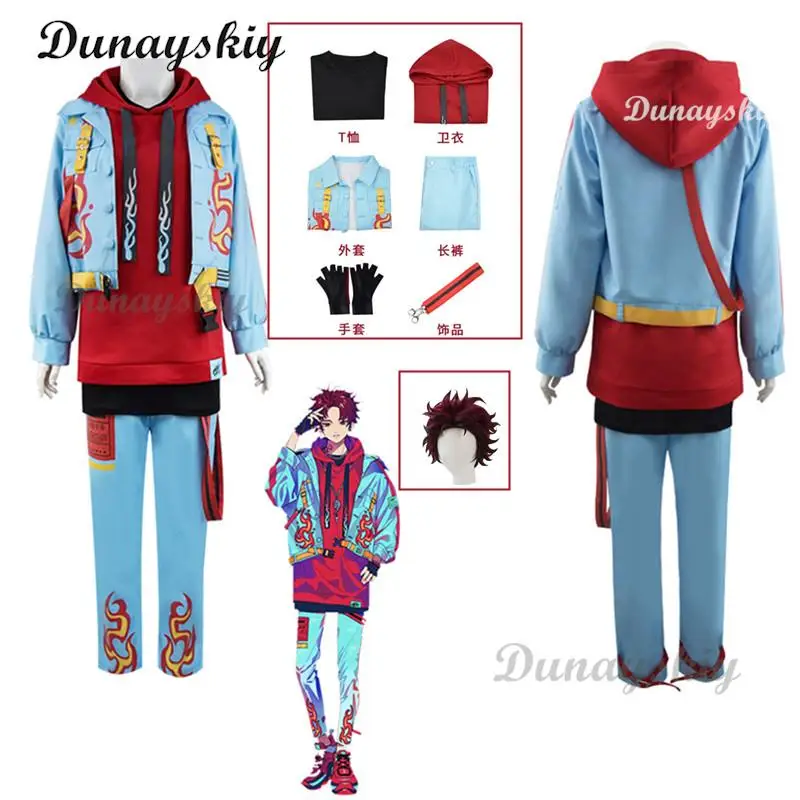 

Костюм для косплея из парадокса Аллен сугасано, вышитая версия, костюм в стиле хип-хоп, на заказ