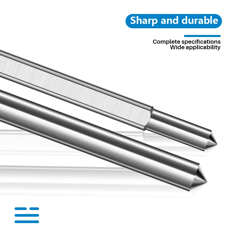 XUCHUAN TCT/HSS Annular Cutter 파일럿 핀 6.35mm 8mm Shank 77/90/102/127/160mm 긴 파일럿 핀 강판 드릴 액세서리