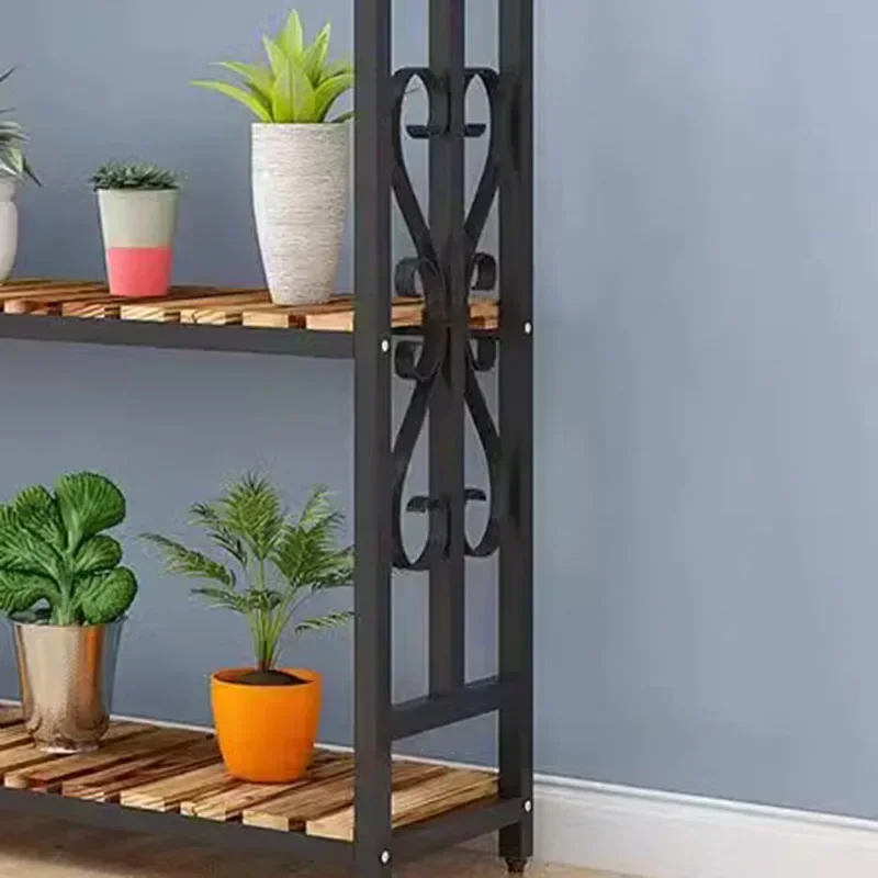 Display Metal Plant Shelf Rack Tiered Outdoor Square Universal Plant Shelf Rack Flowers Luxury Bitki Rafları Garden Furniture