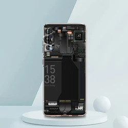 Transparent Circuit Board Design Silicone Phone Case Cover - Samsung A70 (B1)