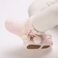 Winter Baby Cotton Shoes for Girls Plush and Thick Insulation Snow Boots Soft Soles Foot Protection Walking Shoes 6
