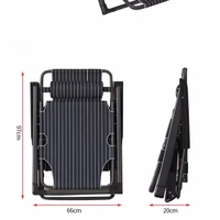 Reclining Lounge Chair with Cooling Mesh - Foldable Nap Chair for Office/Home Adjustable Space Saving Sleeper Ottoman Included 6