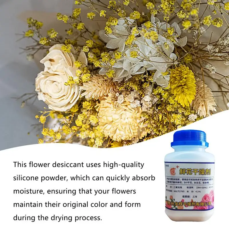 Silica Gel Flower Drying 500g Color Indicating Silica Crystals Reusable Flower Preservation Fine Crystals For Handicraft