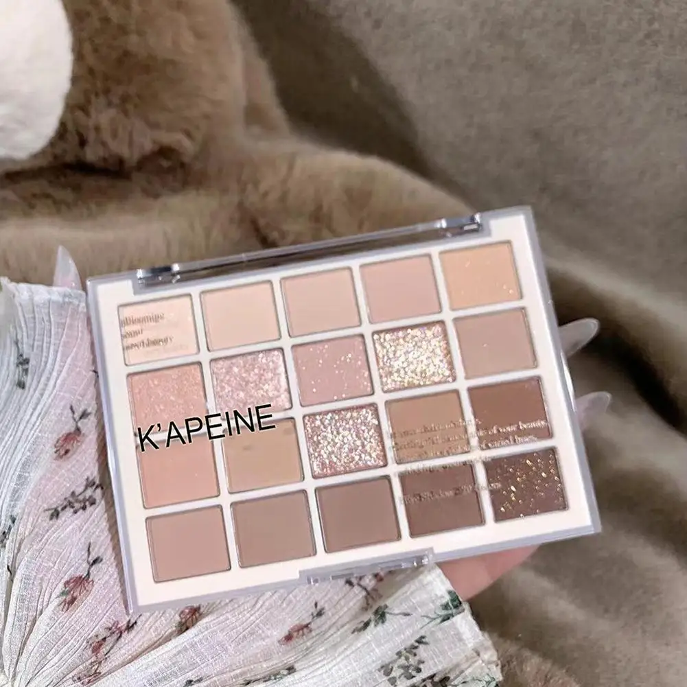 9/20Colors Coral Glitter Eyeshadow Makeup Pink Rose Eye Shadow Palette Low Saturation Nude Brown Matte Eyeshadow Cosmetics