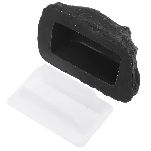 3Pcs Simulated Stone Key Box Outdoor Fake Rock Key Holder Hidden Storage Weatherproof Key Safe Box Stone Shape Key Safe Rock 2