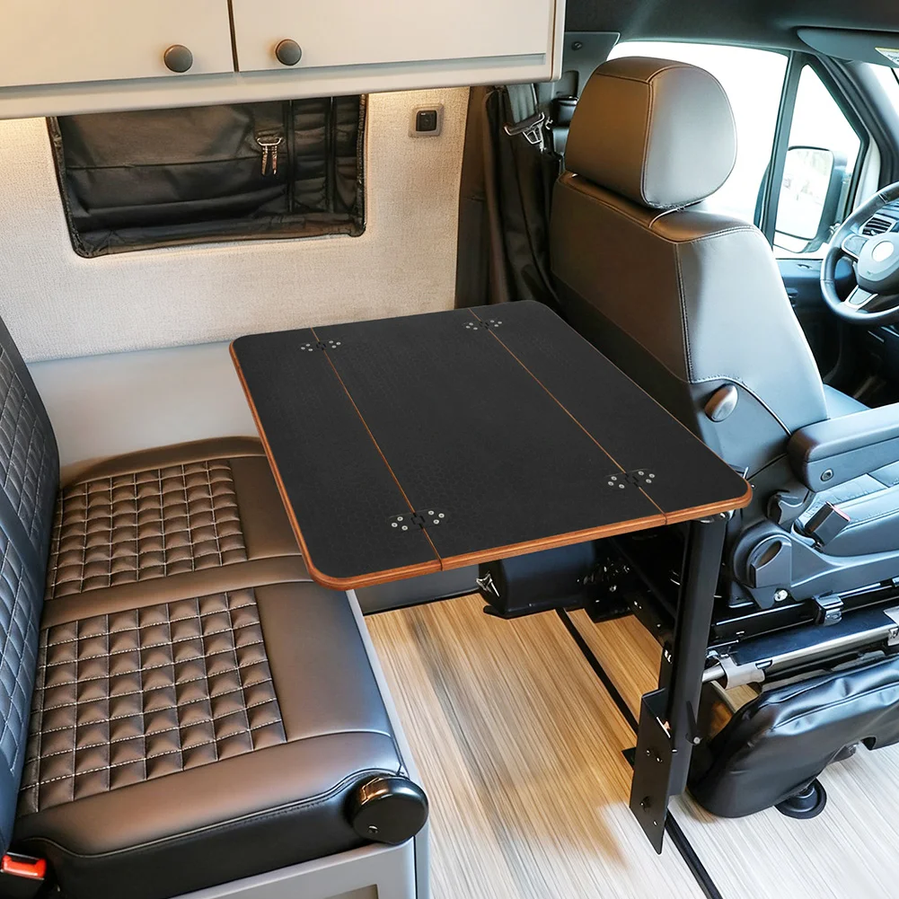 22.8인치*23.4인치 차량용 접이식 라미네이트 테이블탑 RV 테이블 상판 목재 회전 테이블 보드 노트북 스탠드 접이식 후면 식탁