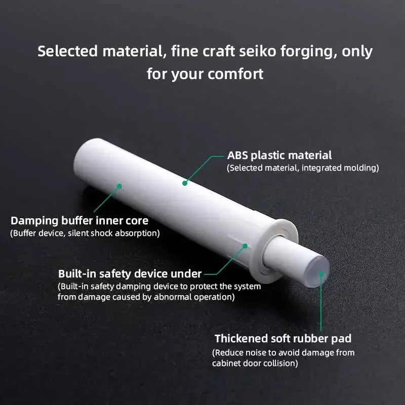 Soft door cushion damper cabinet door stop 10pcs door catches door stops cabinet door buffer Kitchen Cabinet Drawers Wardrobe Cabinet Door Silencer ABS Plastic Silent Damper