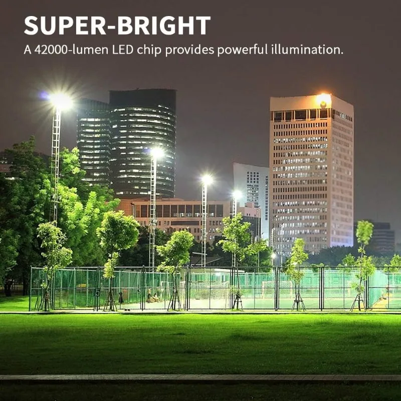 LEDMO 360W LED Flood Lights Outdoor, Super Bright 50400Lumen Stadium Lighting 6