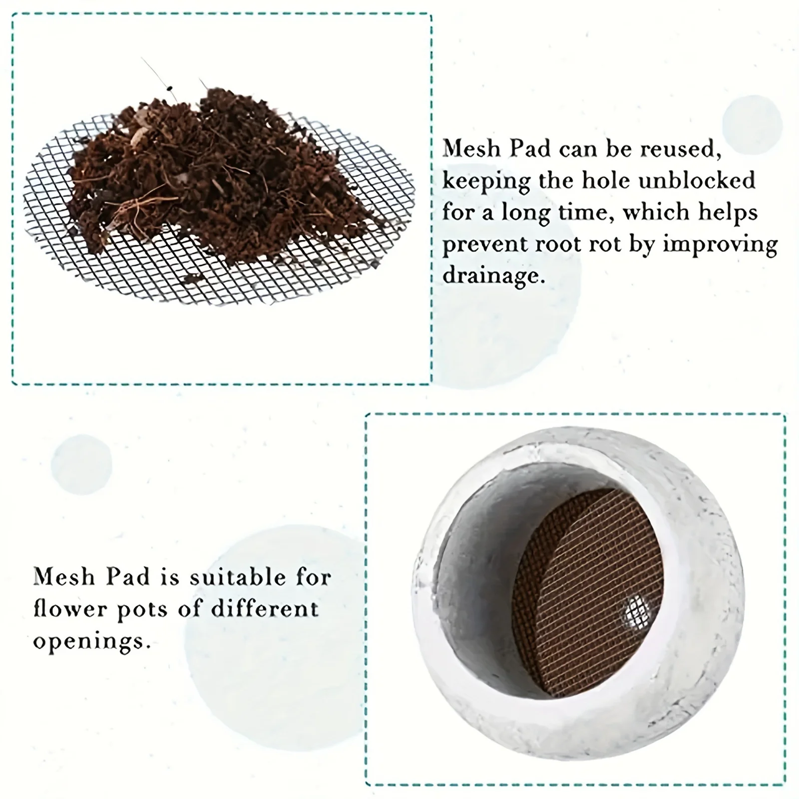 Flower Pot Prevent Soil Loss Breathable Drainage