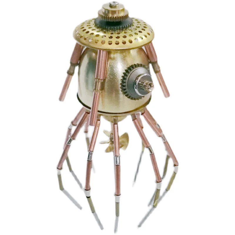 

DIY 3D steampunk wind mechanical jellyfish full metal model pure handmade crafts creative birthday gift ornaments