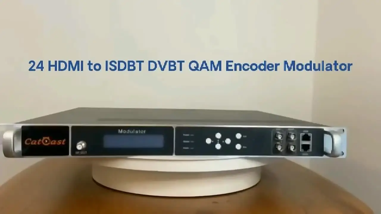 Оптический передатчик CATV 24 канала кодирование HD MI H.264 на 8 ноутбуков DVB-C DVB-T ATSC ISDB-T