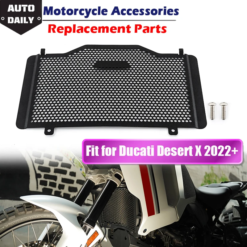 

Guard Headlight Radiator Grille Protection Grill Engine Guard Protector Black Fit For DUCATI DESERT X 2022 2023 Guards Cover