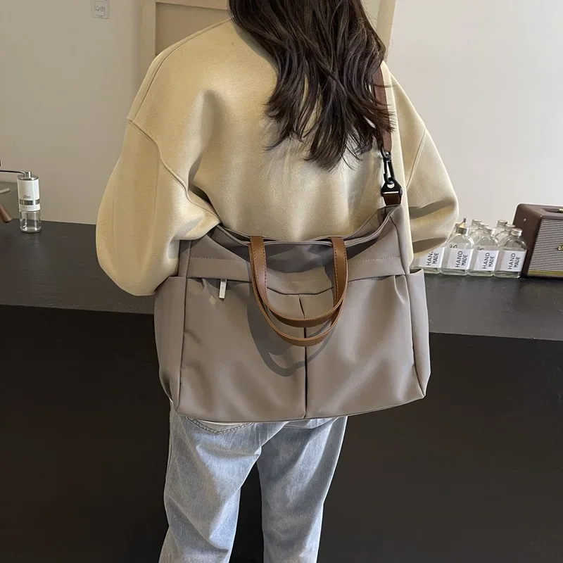 Multi Functional Tote Bag: Durable Nylon Work & Daily Shoulder Purse, Large Capacity Handbag Crossbody Bags for Women Daily Use