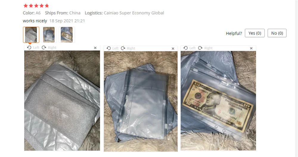 5pcs/lot File Organizer Storage Folder Standard Transparent PVC Loose Leaf Pouch with Self-Styled Zipper Filing Binder Document