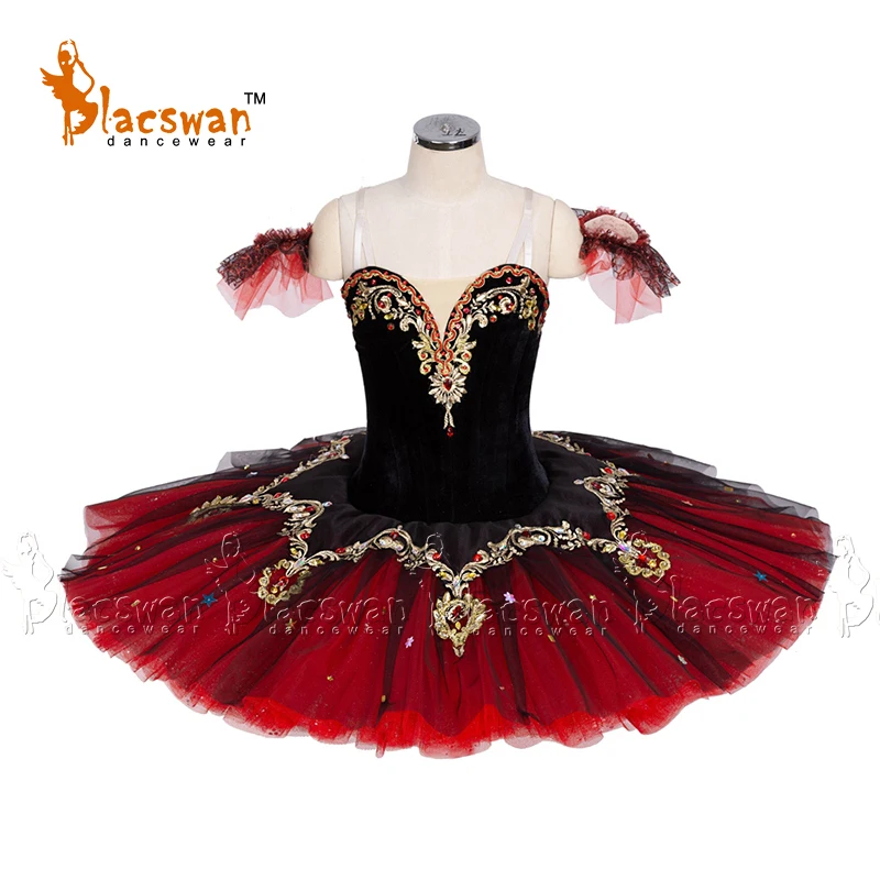 

Children Dance Competition Professional Spanish Variation Classic Tutu Don Quixote Kitri Costume Ballet BE021