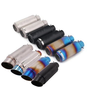 ท่อไอเสียรถจักรยานยนต์อเนกประสงค์ขนาด 51/60 มม. ทำจากสแตนเลส พร้อมปลายท่อคาร์บอนไฟเบอร์  พร้อมตัวลดเสียง (DB Killer) สำหรับ z900 R3 R25 MT07 MT09 R1 Z400 Z650 1