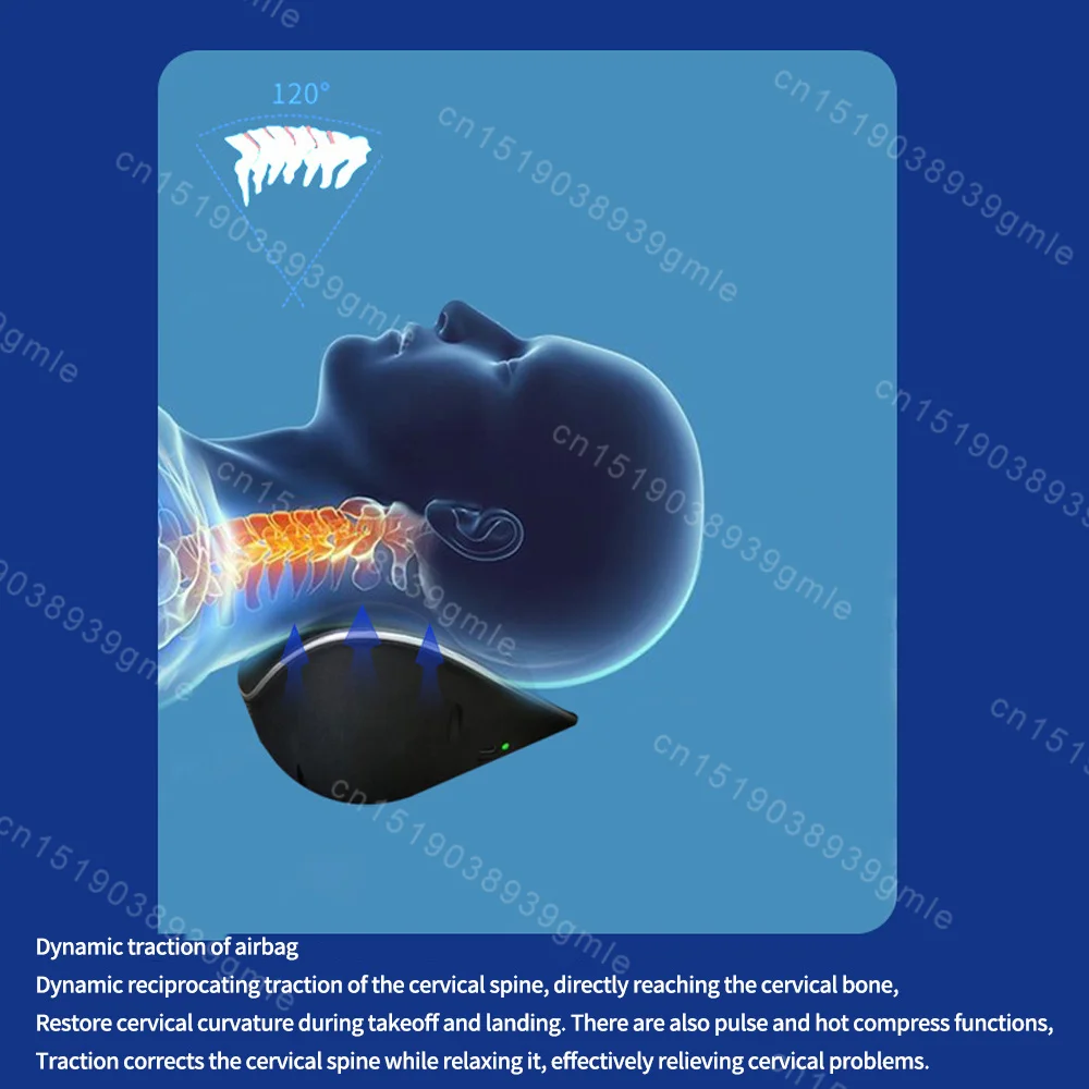 Cervical Spine Low-Frequency Pulse Airbag Neck Traction Vibration Massager Cervical Spine Shoulder Support Mul-Airbag
