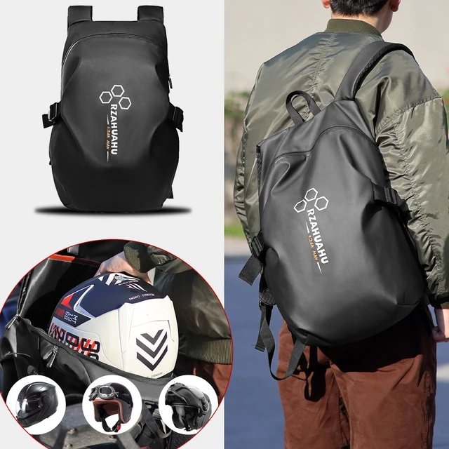 New Classic Large Capacity Multifunctional Motorcycle Helmet Bag Waterproof Motorcycle Backpack Reflective Bicycle Travel Bag 1