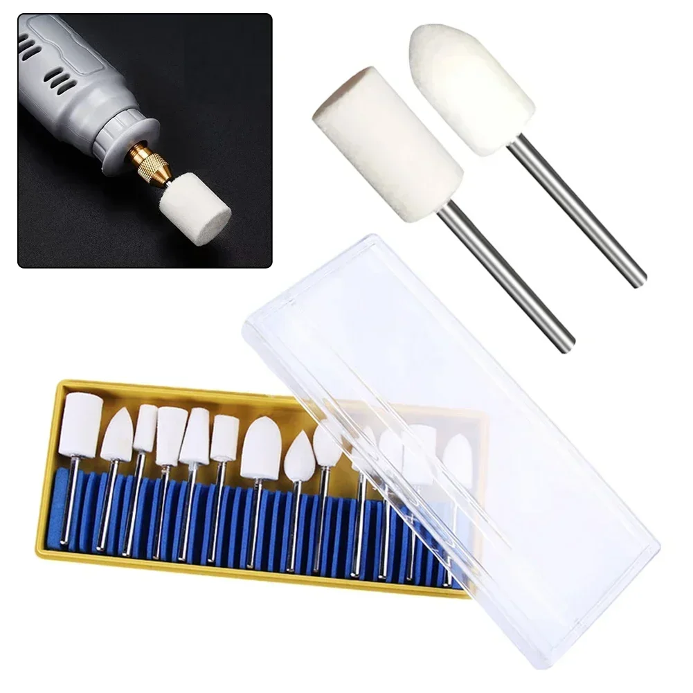 Wool Felt Bobs Set Compressed Wool Fibers For Jade/glass/metal Polishing Felt Bob Burs Rotary Abrasive Tools Polishing Tool