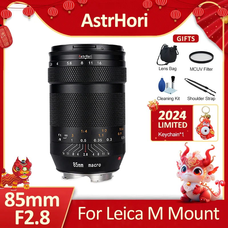 Astrhori 85Mm F2.8 Obiettivo Verticale Manuale Macro Full Frame Manuale Per Fotocamere Leica M-Mount M11 M10R M10 M240 M10P M10D Mp Me M246