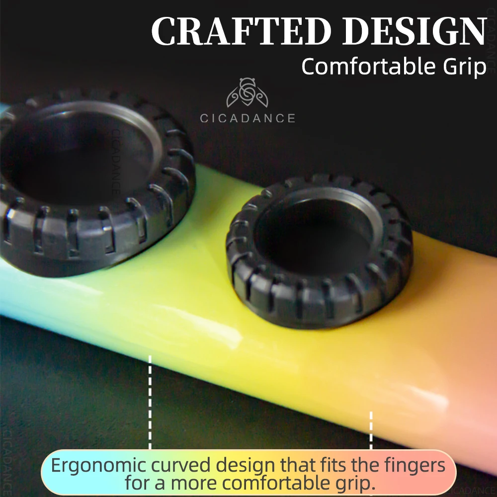 Double Hole Design Kazoo Gradient Color Double Film Dazzling Color Kazoo Portable Musical Instruments Guitar Accompaniment Gifts
