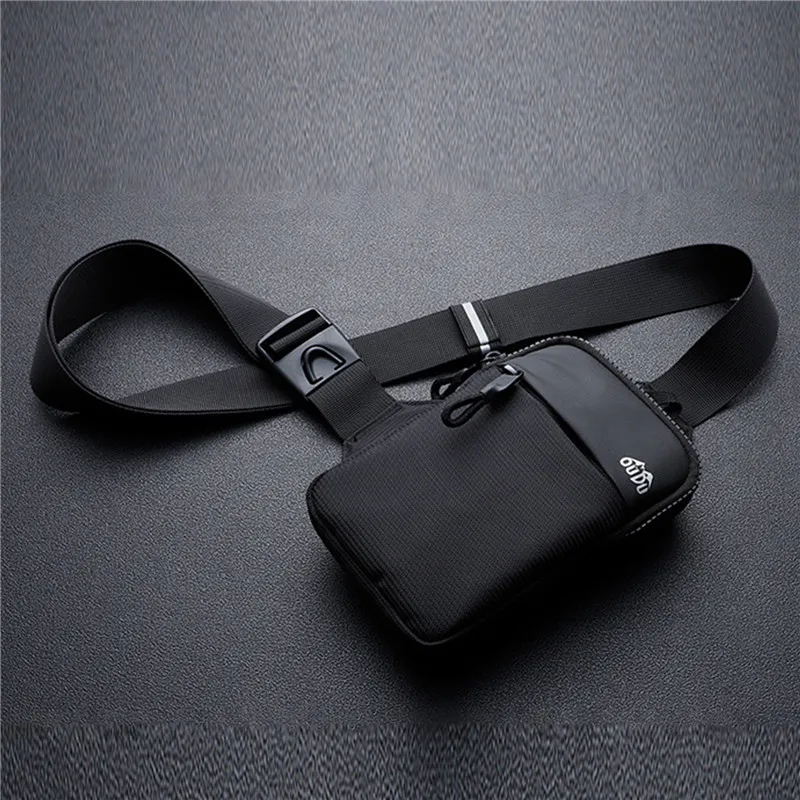 Borsa sportiva da petto Borsa a tracolla singola da uomo Piccola borsa semplice impermeabile per cellulare Borsa da fitness per esterni Marsupio da donna - immagine 4