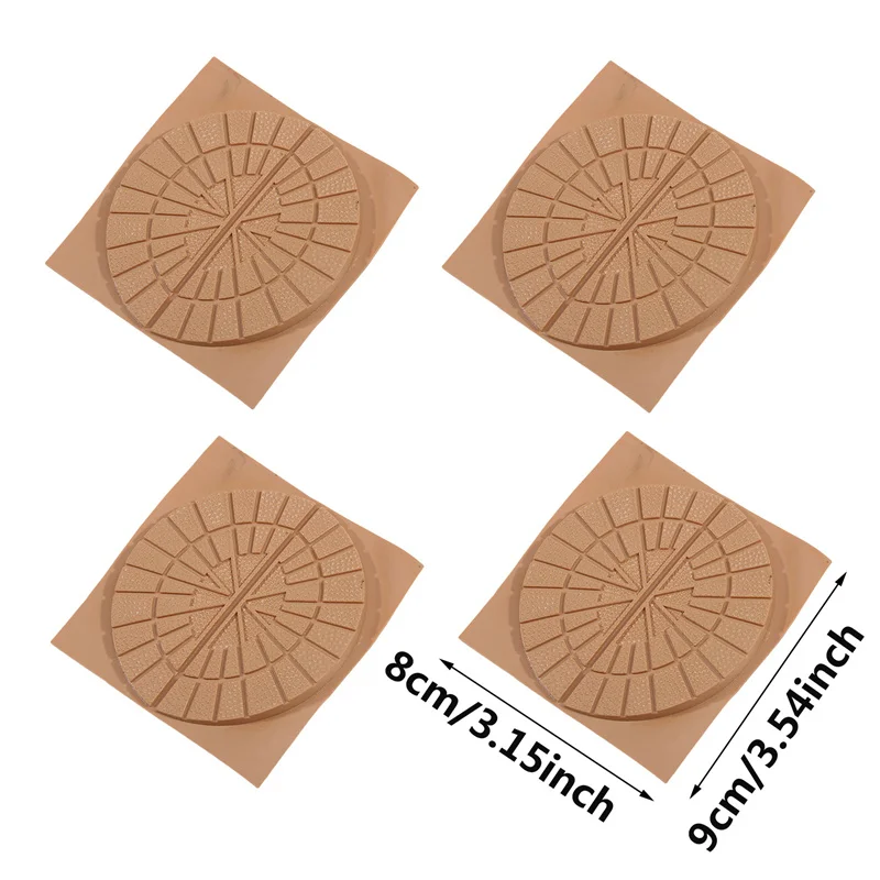 4Pcs Sole Protector For Sneakers Shoe Heel Repair Plates Non Slip Heel Pad Sole Plates For Men And Women