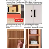 Armoires de chambre pleine grandeur, rangement pour loisirs créatifs, esthétique blanche, armoires de sol compactes, ensembles de commodes, meubles de maison 3
