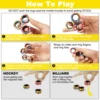 3Pcs Fidget Spinner Magnetic Ring Set Camo Fingers Magnet ADHD Stress Relief Magical Toys for Kids Adult Anxiety Gift Random 4