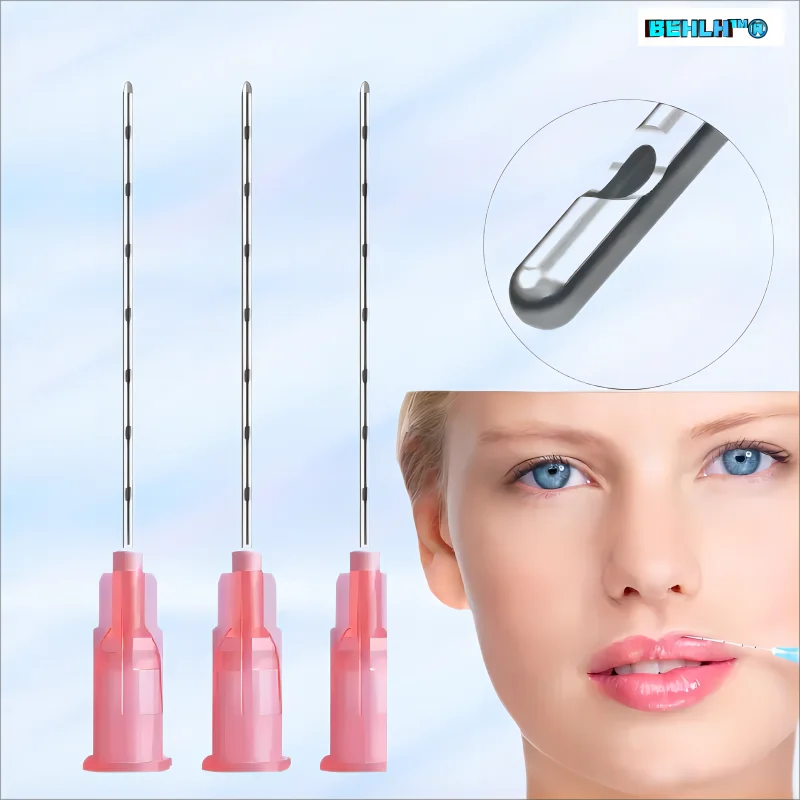 14G 90mm 18G 100mm Medical Sterile Blunt Tip Micro Cannula Needle For Injectable Hyaluronic Acid Fillers 10/20/50/100pcs medical cannula