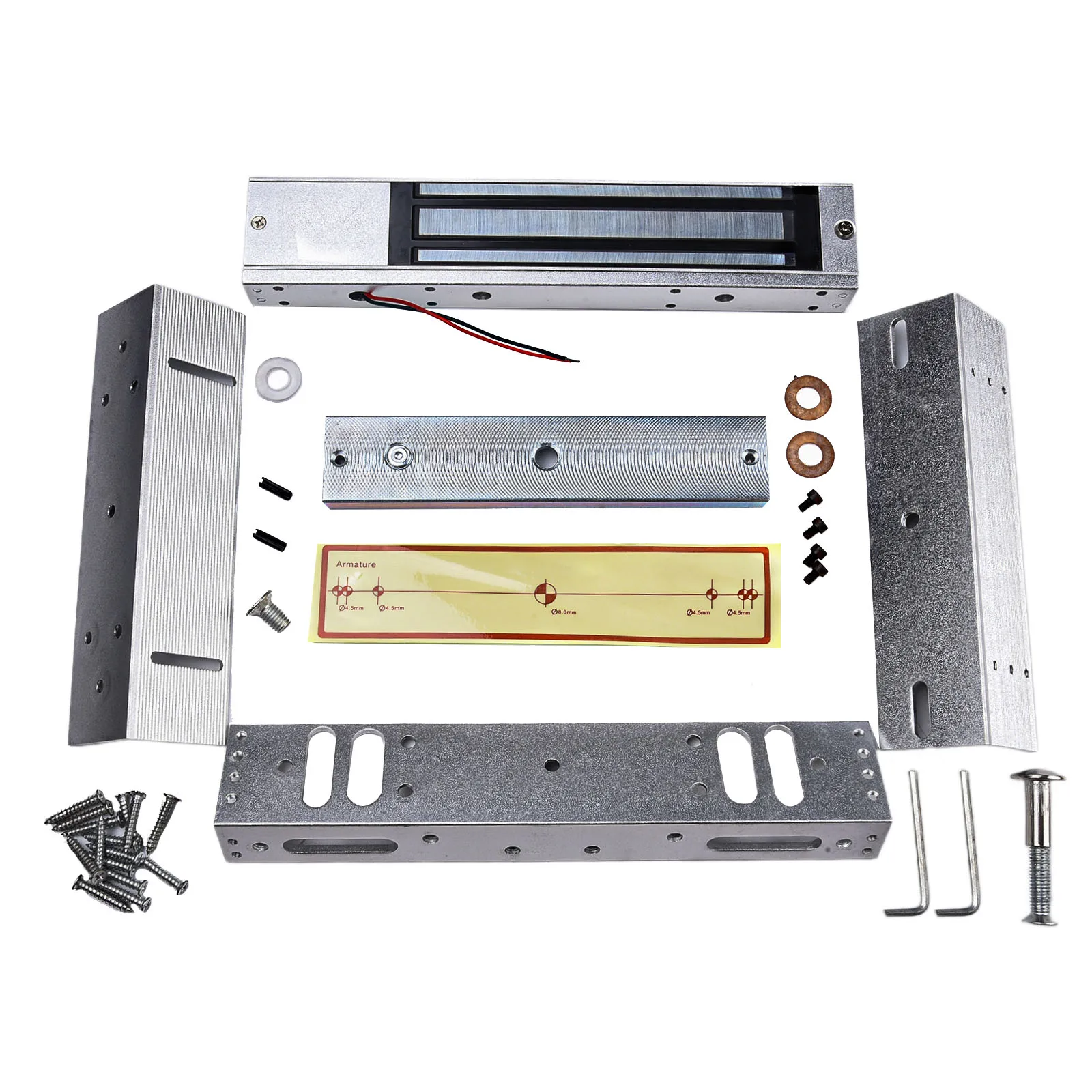 

280kg Magnetic Lock Surface-mounted Electromagnetic Lock Wall-mounted Electronic Access Control Rainproof Controlled Locks