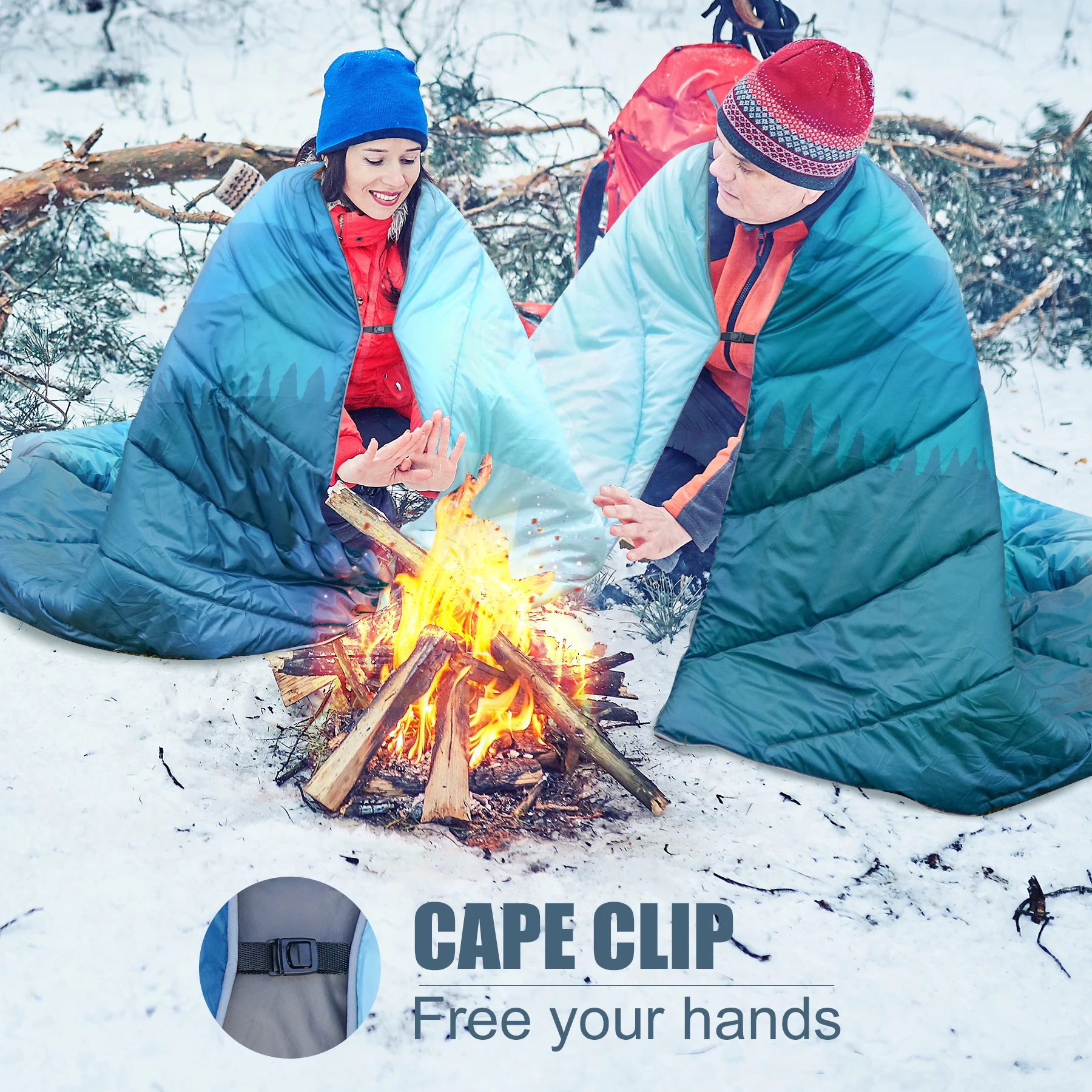 Description Picture 3 of itemWESTTUNE Camping Puffy Blanket 200*140cm Warm Climbing Blanket Waterproof Esay Package Blanket Quilt Mat for Outdoors Traverls