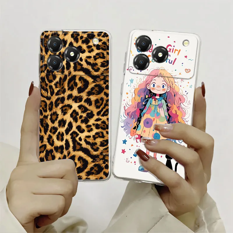 Marble Clear Soft Silicone Protective Phone Case
