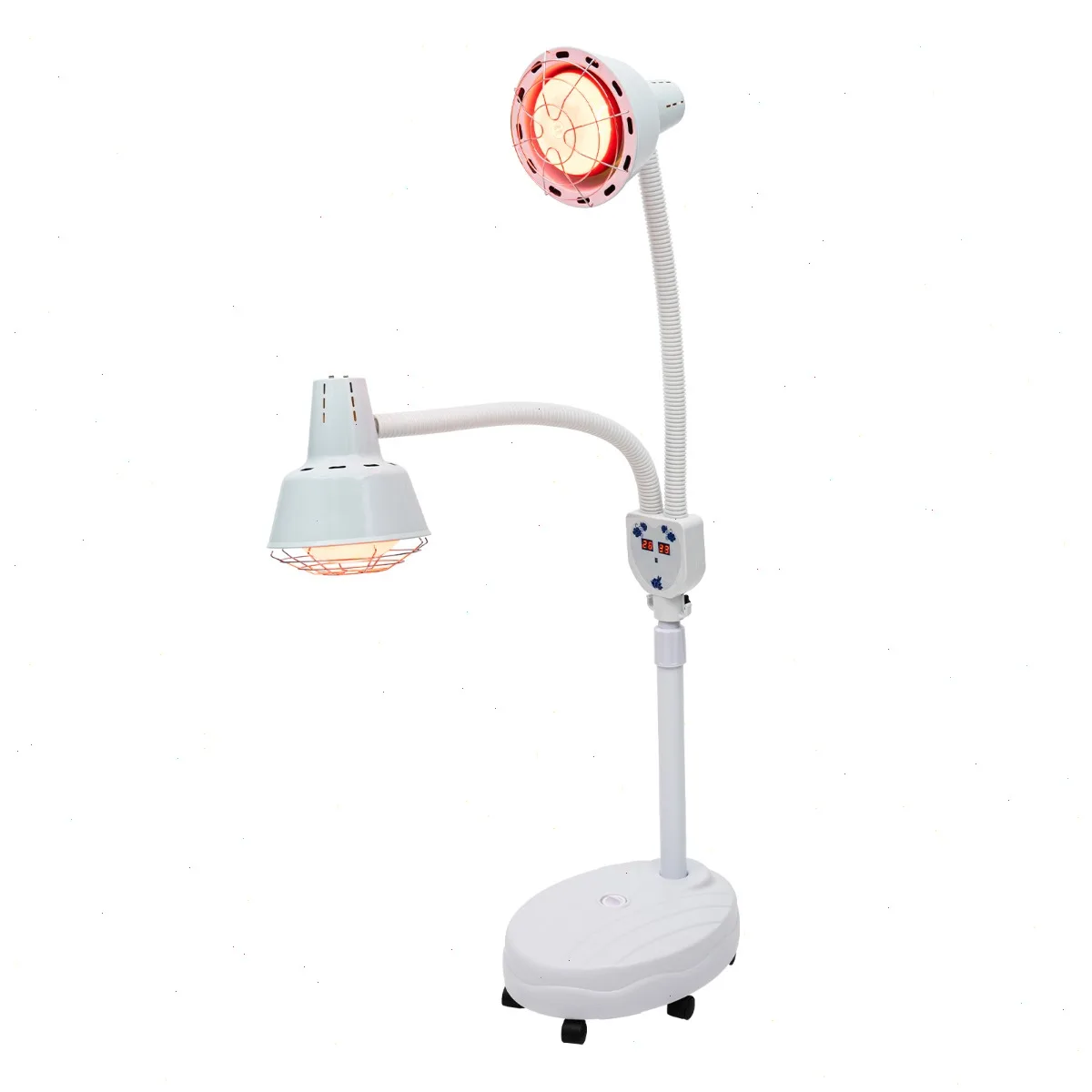 Infrared Red Light Therapy Lamp, IR-Heat-Infrared, Adjustable Dual Head 360° Heating Lamp, Stainless Steel Mesh, Home Beauty Care, Waterproof Explosion-Proof 220V - immagine 6