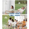 Ceiling Fan Portable Camping Tent Ceiling Canopy Fan 8000mah Rechargeable Wireless Fan Air Circulators with Remote Control Light 5