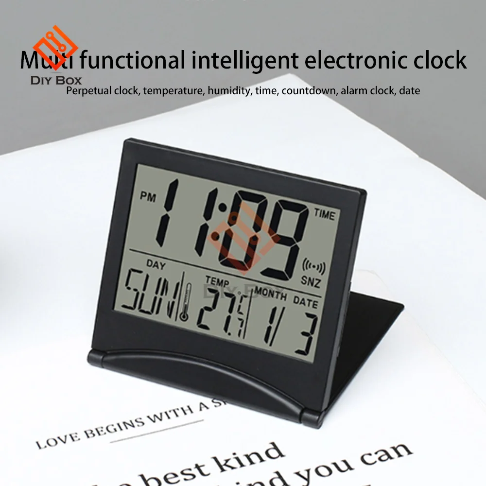 Desktop Weather Station With Clock, Thermometer And Hygrometer